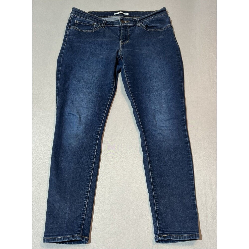 Levi's 711 Skinny Jeans Women's Size 31 Dark Wash Blue Denim Mid Rise